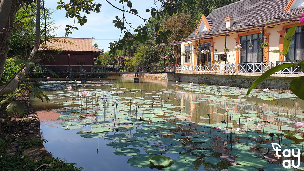 villa with garden and koi pond 2
