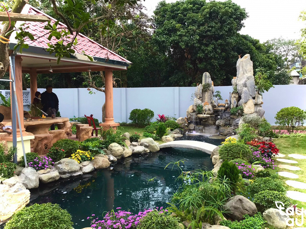 Detailed guide to garden construction based on the Four Symbols principle 8 thiet ke san vuon theo nguyen tac tu linh 3