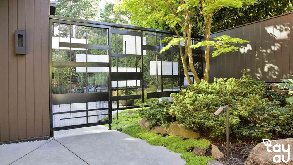An impressive and beautiful garden gate attracts everyone's attention 10 cong san vuon 4