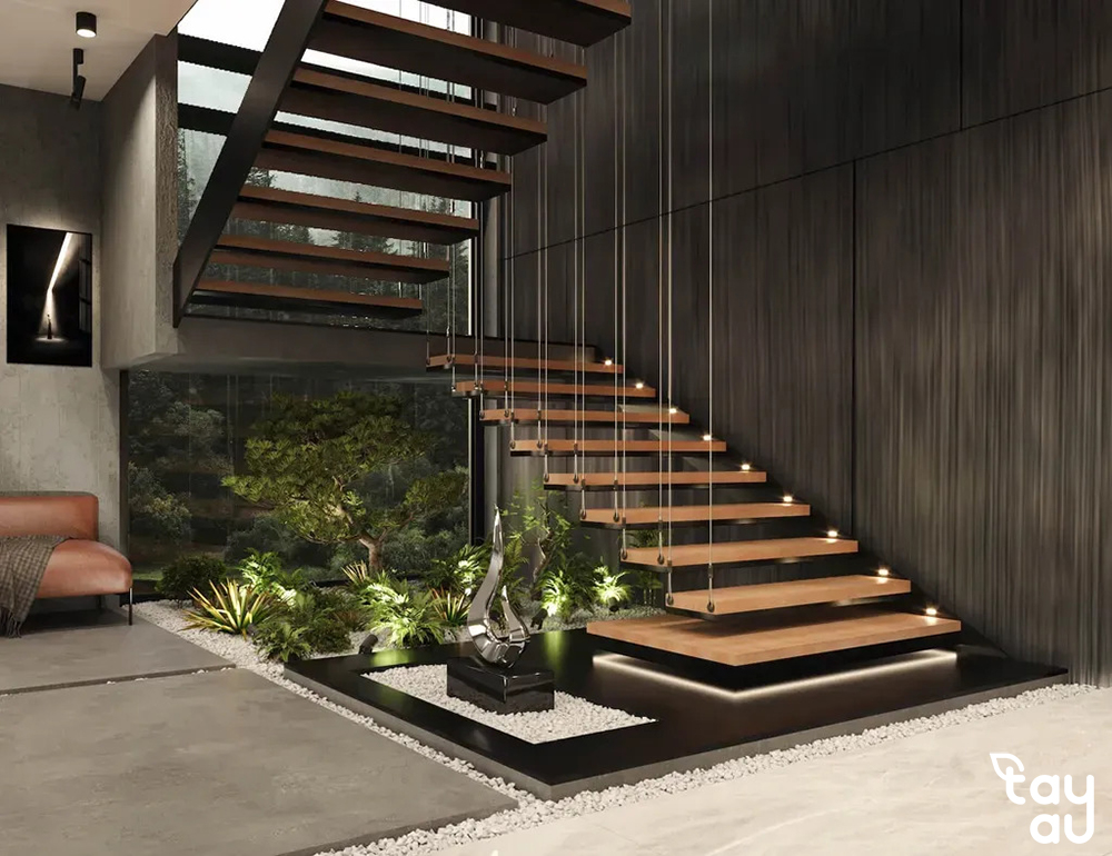 under-stair garden