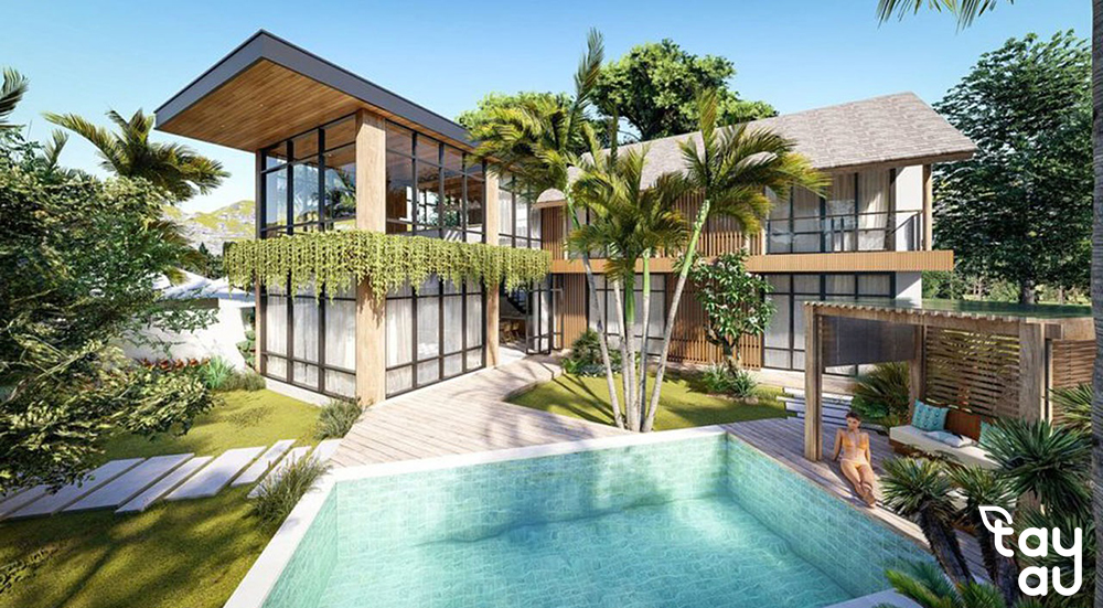 two-story garden house